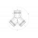 Тройник Y-образный для конька ПРЕМИУМ Pural RR-32
