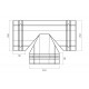 Тройник T-образный для конька ПРЕМИУМ Полиэстер RR-32