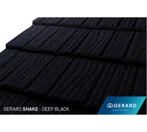 Композитная черепица Gerard Shake Deep Black