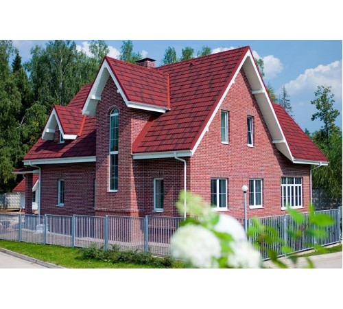 Композитная черепица Metrotile MetroBond Красно-черный