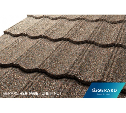 Композитная черепица Gerard Heritage Chestnut