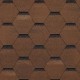 Мягкая кровля Тегола Top Shingle Смальто Коричневый