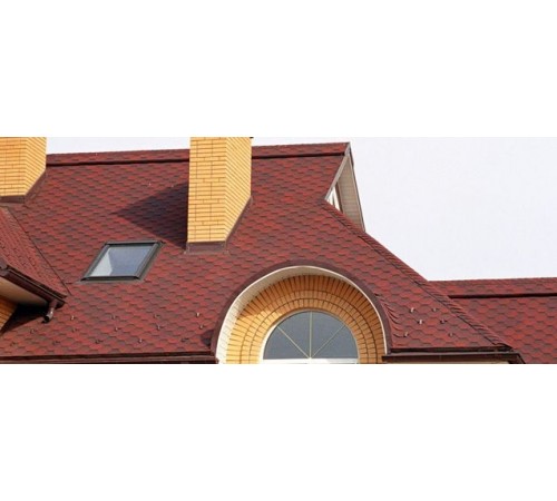 Мягкая кровля Тегола Top Shingle Смальто Красный