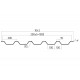 Профнастил кровельный НС-44 0.5 Полиэстер RAL 3003
