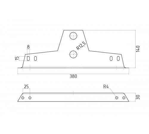 Снегозадержатель ЕВРО Полиэстер RAL 3005