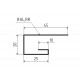 Планка завершающая (J-профиль) 45х20х25 для сайдинга MAT RR-32