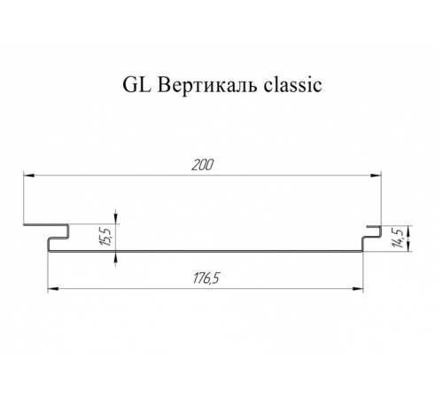 Софит металлический Grand Line Вертикаль PurPro