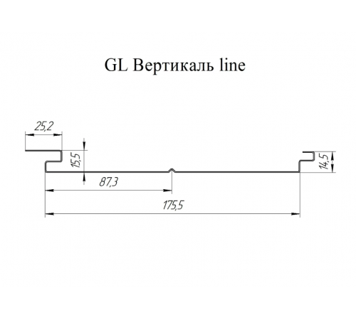 Софит металлический Grand Line Вертикаль PurPro