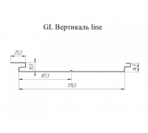 Софит металлический Grand Line Вертикаль Drap