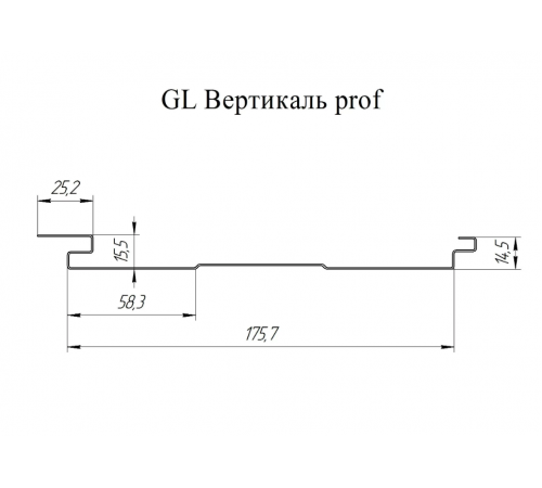 Софит металлический Grand Line Вертикаль Pural Matt