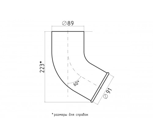 Колено стока Pural RAL 7024