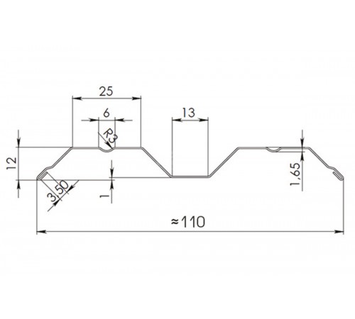 Евроштакетник М-образный 0.5 MAT RR-32