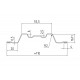 Евроштакетник П-образный фигурный 0.5 MAT RR-32