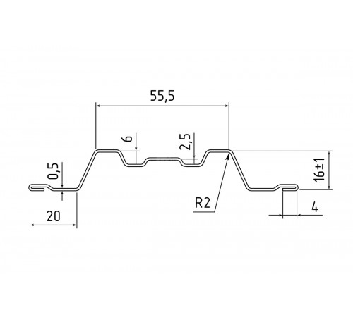 Евроштакетник П-Премиум фигурный 0.5 MAT RAL 3005