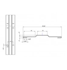 Планка усиливающая 0.5 Printech Кирпич